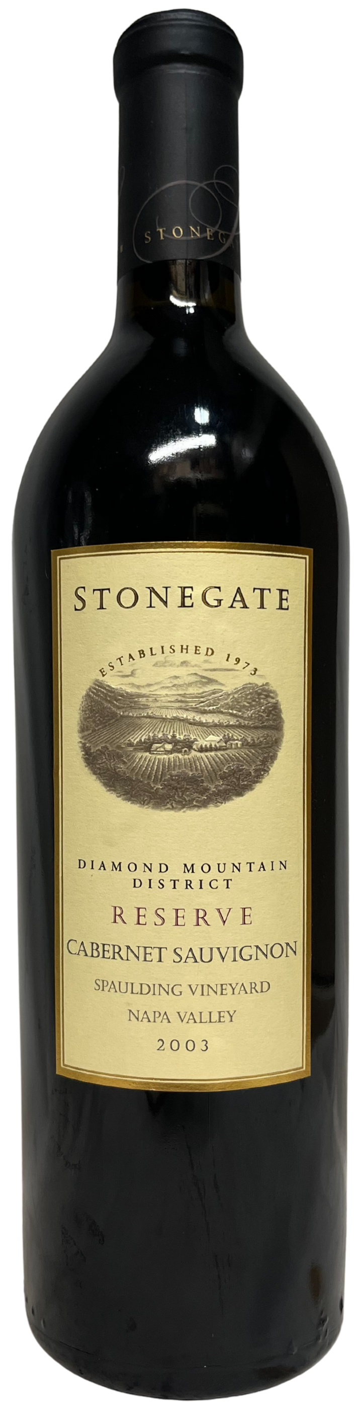 2003 Stonegate Reserve Spaulding Vineyard Diamond Mountain Cabernet