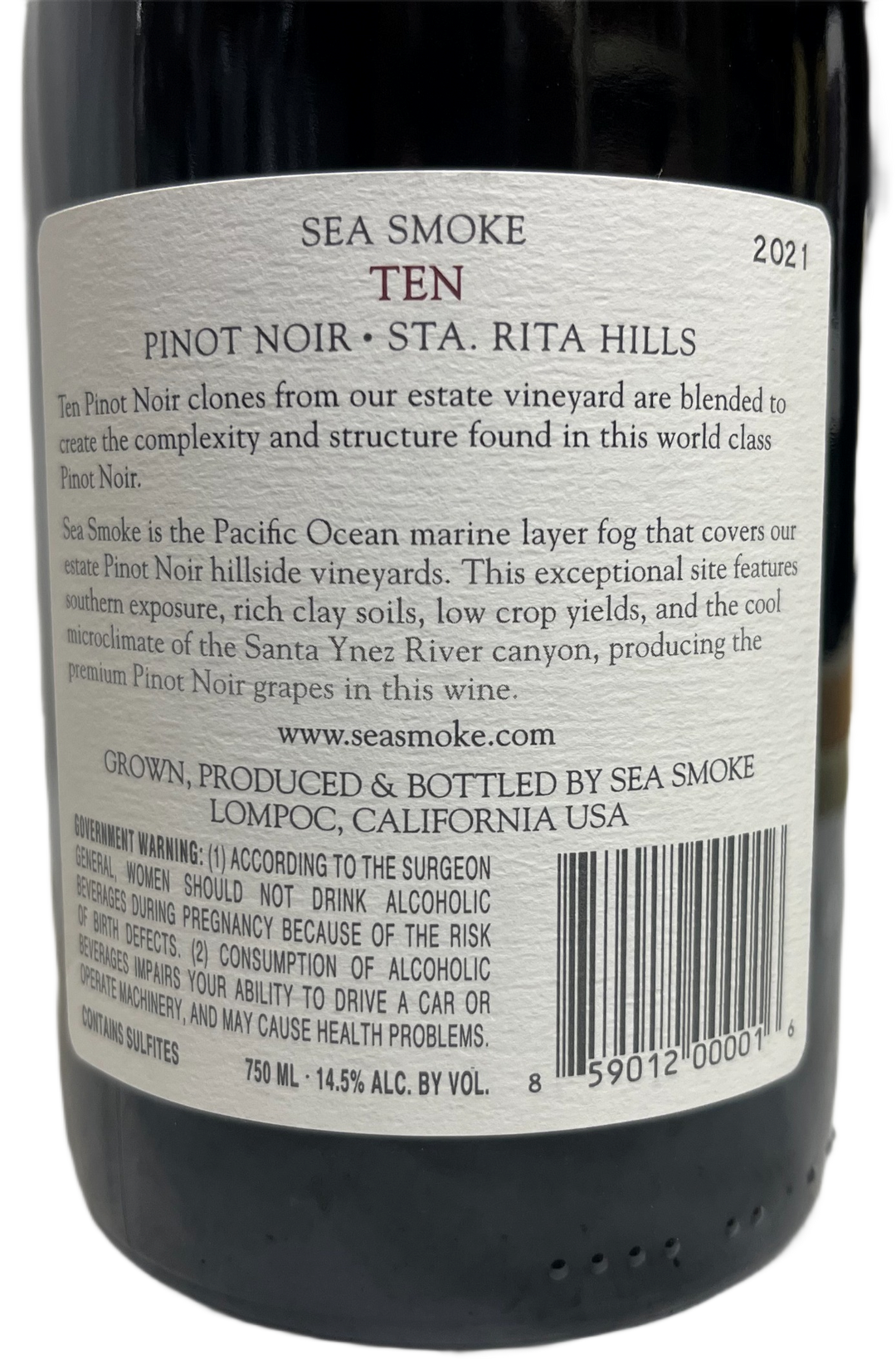 2021 Sea Smoke Ten Pinot Noir