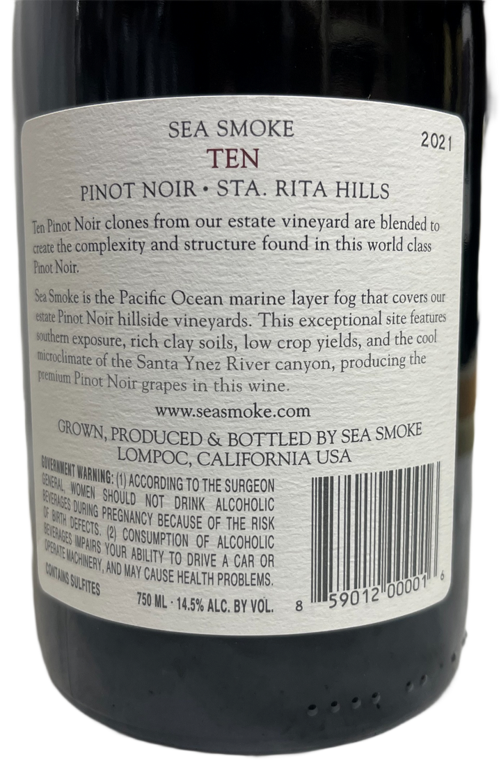 2021 Sea Smoke Ten Pinot Noir