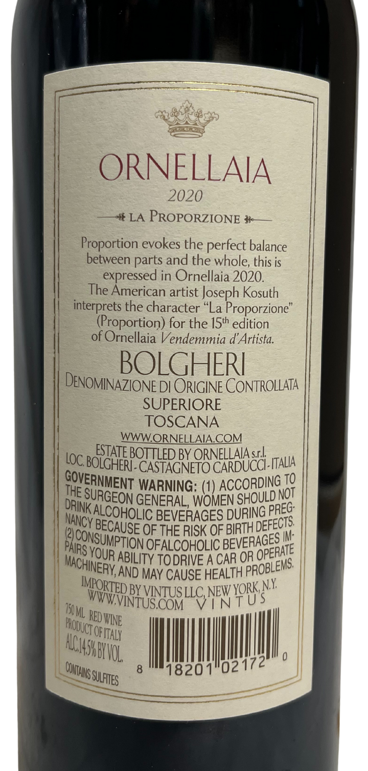 2020 Tenuta dell Ornellaia Tuscany Ornellaia
