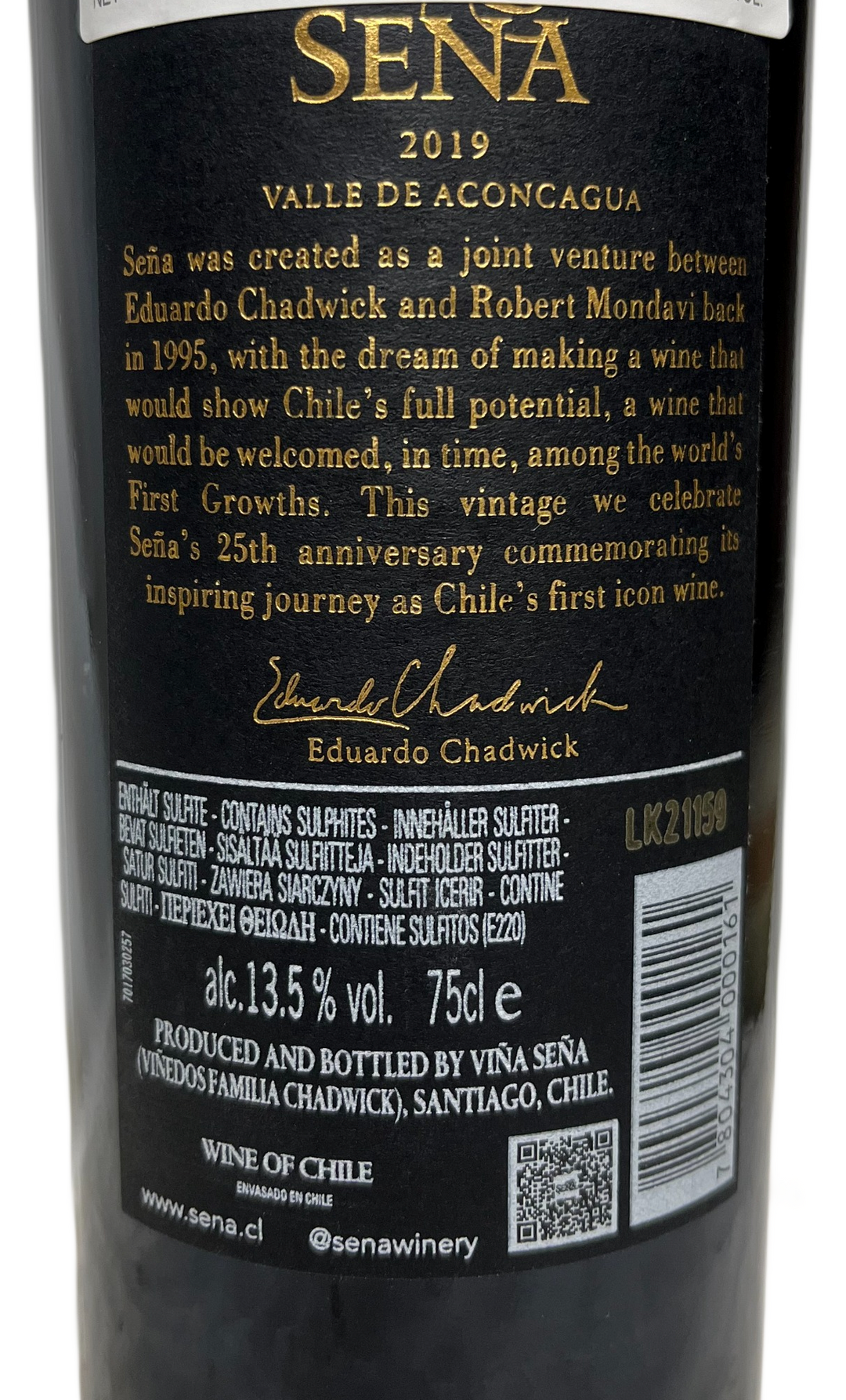 2019 Sena - Aconcagua Valley Proprietary Red