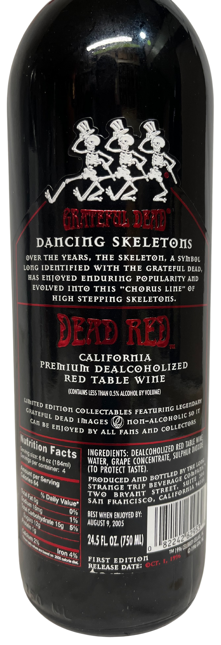 NV Celebrity Cellars Grateful Dead Dancing Skeletons Proprietary Red Un-Wine