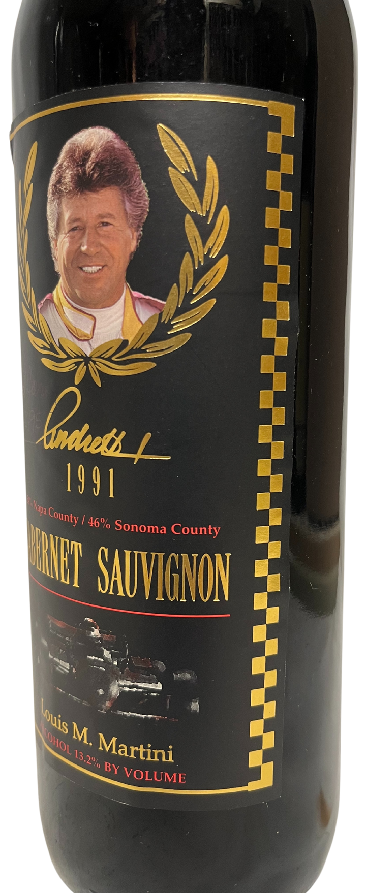 1991 Louis Martini Mario Andretti Cabernet Sauvignon Red Wine