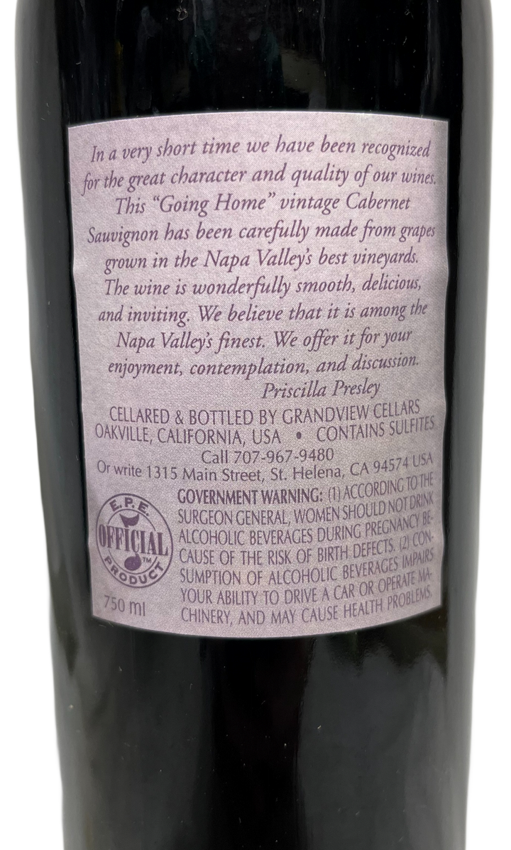 1994 Grandview Cellars Graceland Napa Valley Cabernet Sauvignon