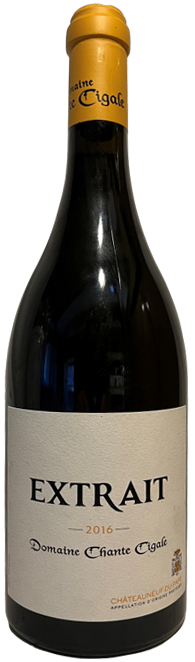 Domaine Chante Cigale Chateauneuf du Pape Extrait Blanc