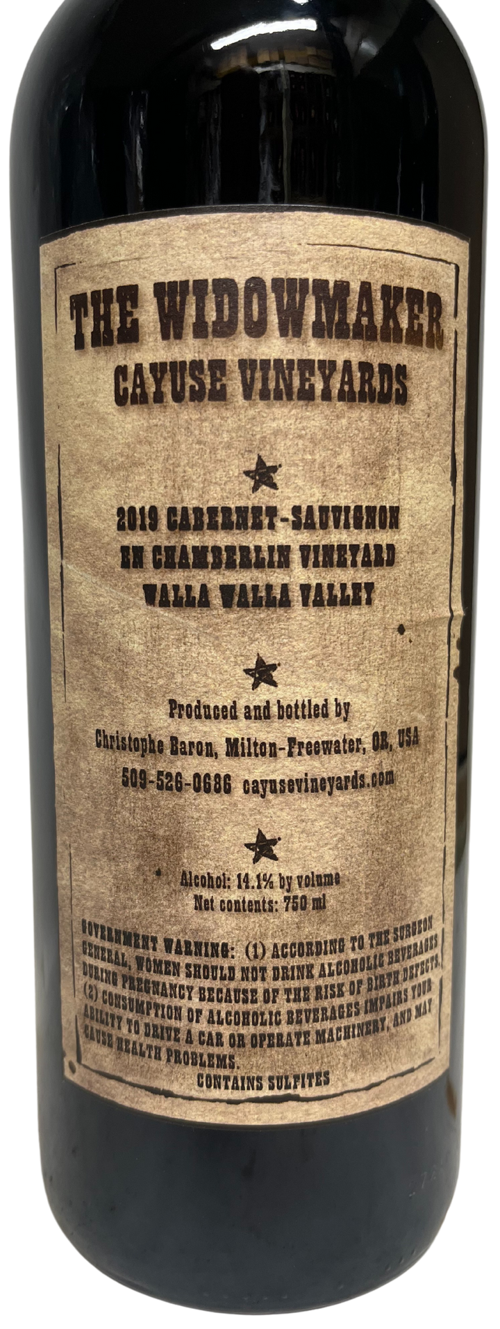 2019 Cayuse The Widowmaker Cabernet Sauvignon