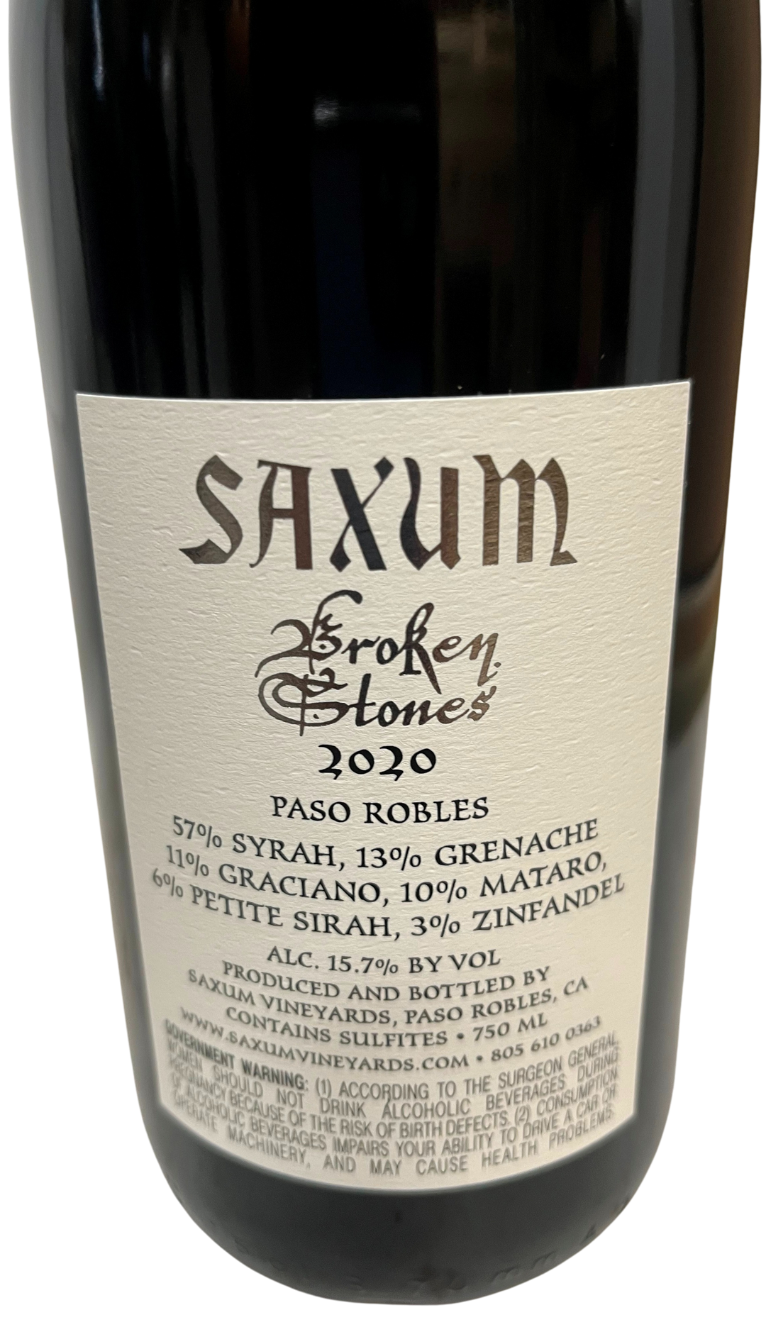 2020 Saxum Broken Stones Proprietary Red