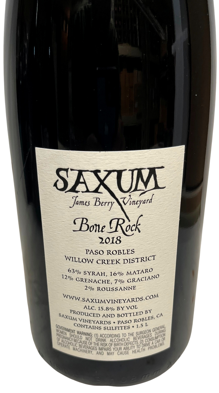 2018 Saxum James Berry Vineyard Bone Rock Syrah