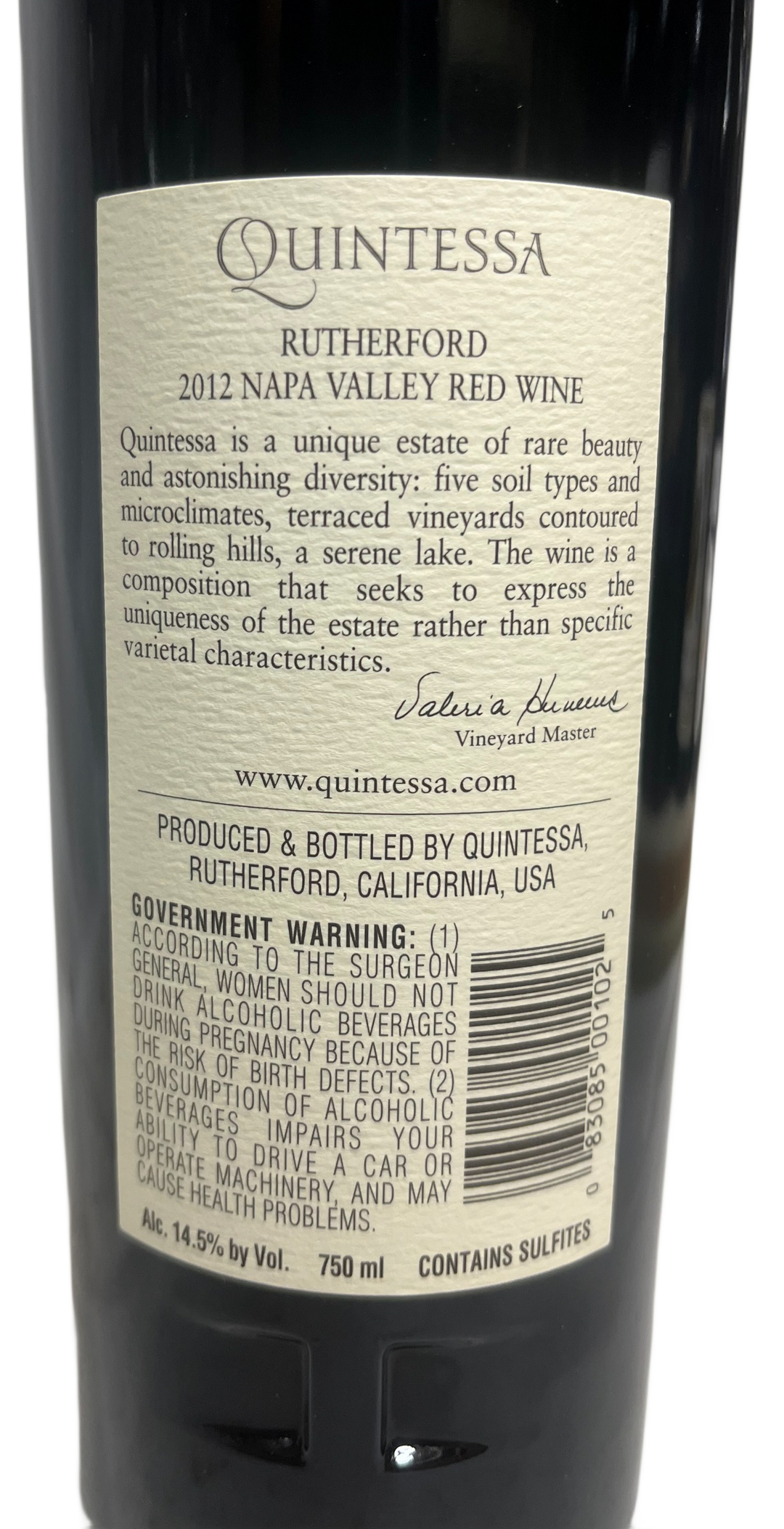 2012 Quintessa Proprietary Red Wine