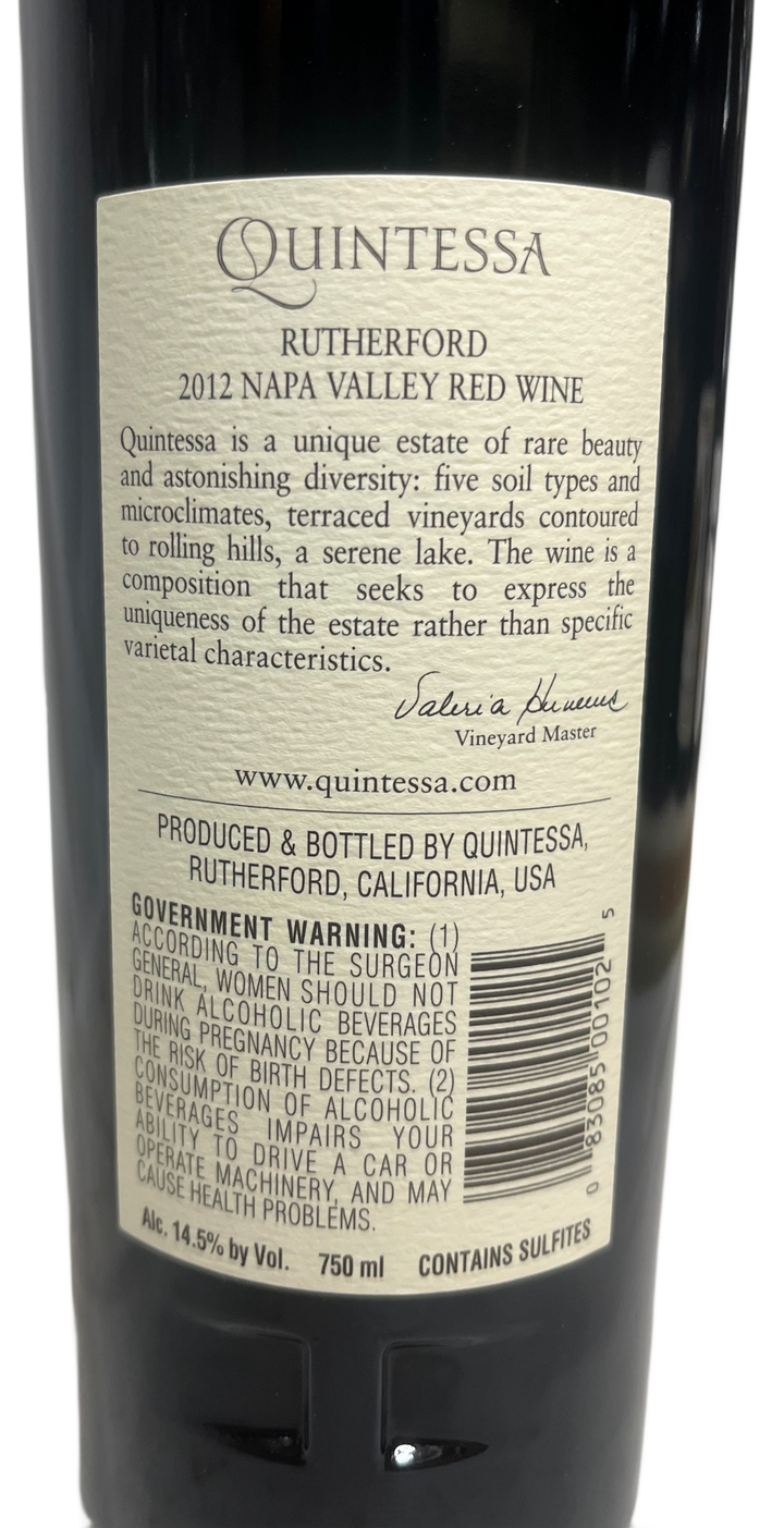 2012 Quintessa Proprietary Red Wine