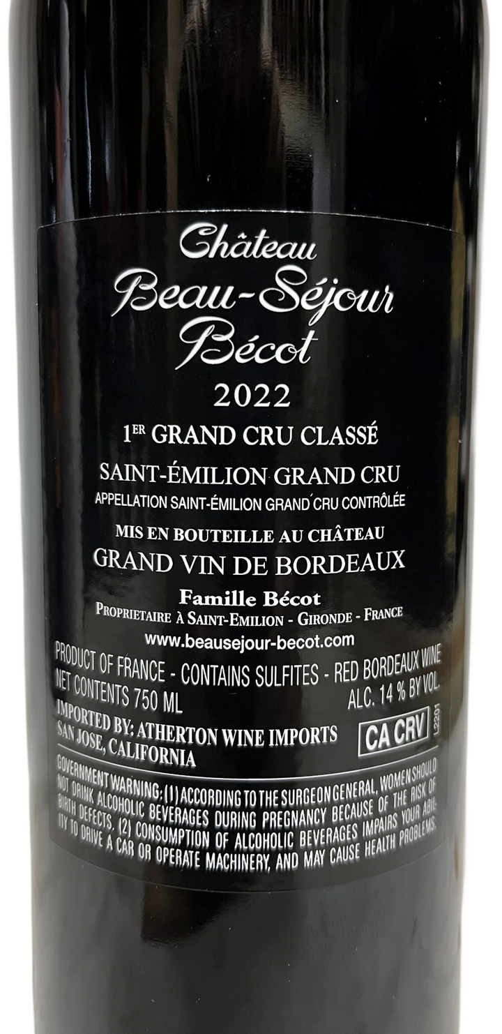 2022 Beau Sejour Becot St Emilion