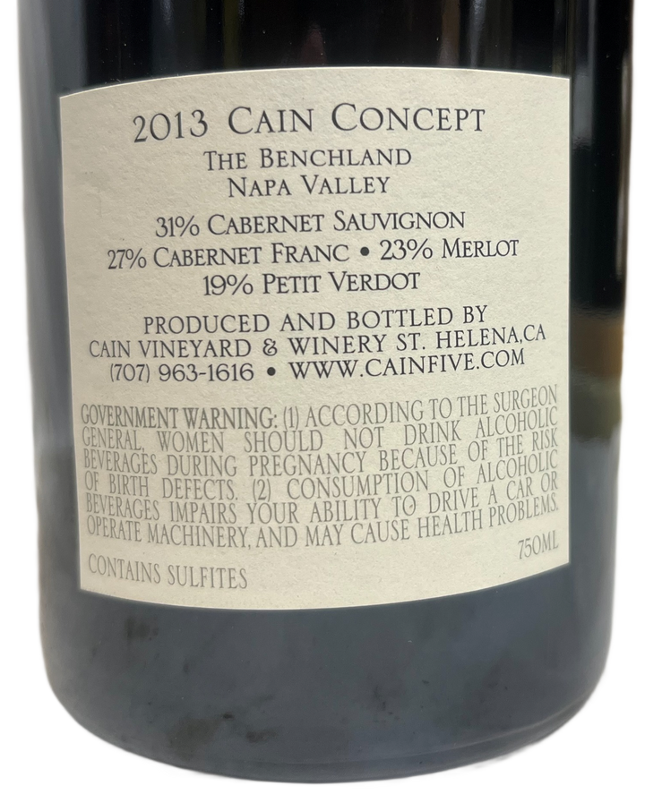 2013 Cain Vineyard Concept Proprietary Red