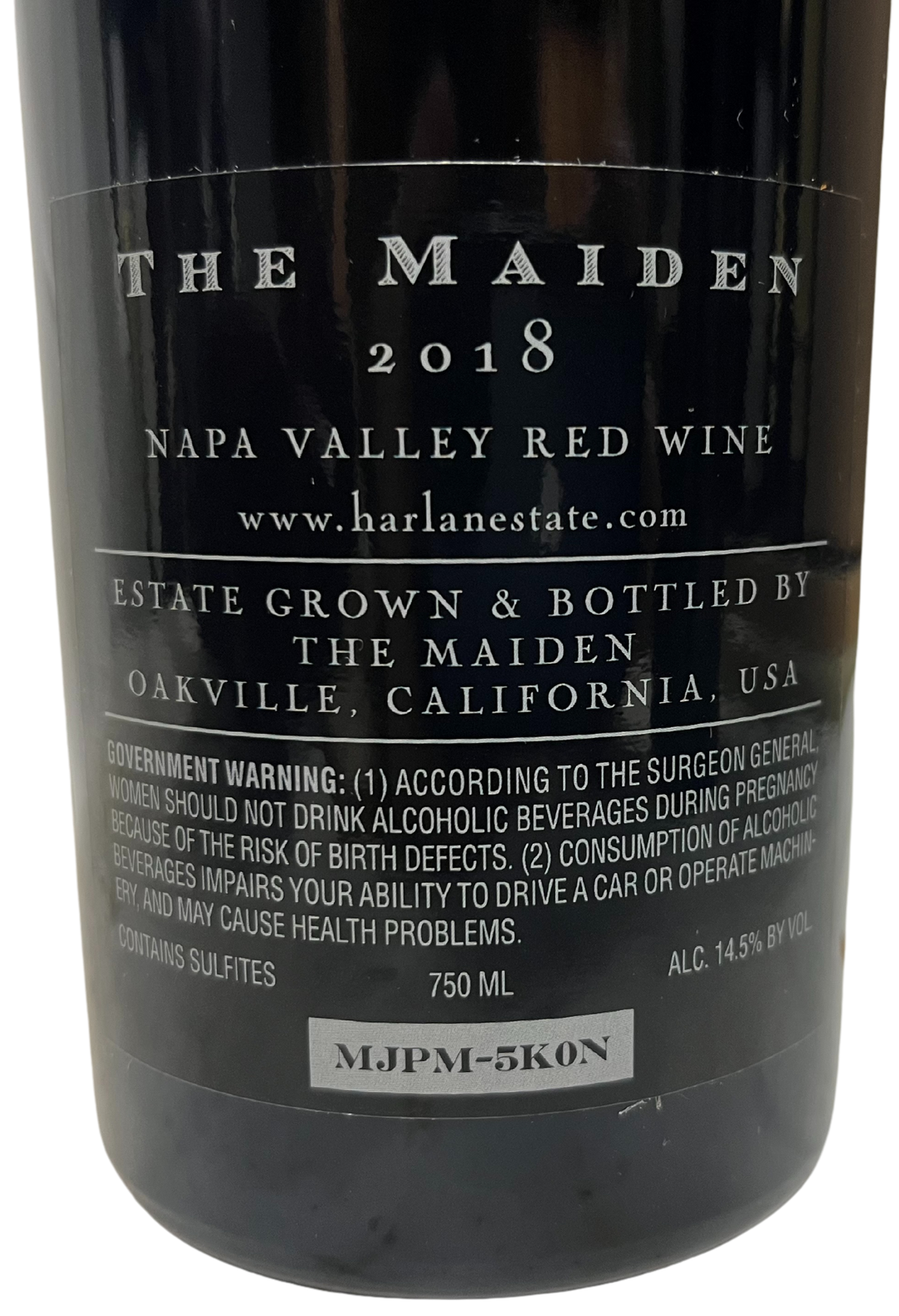 2018 Harlan Estate, The Maiden Napa Valley Proprietary Red