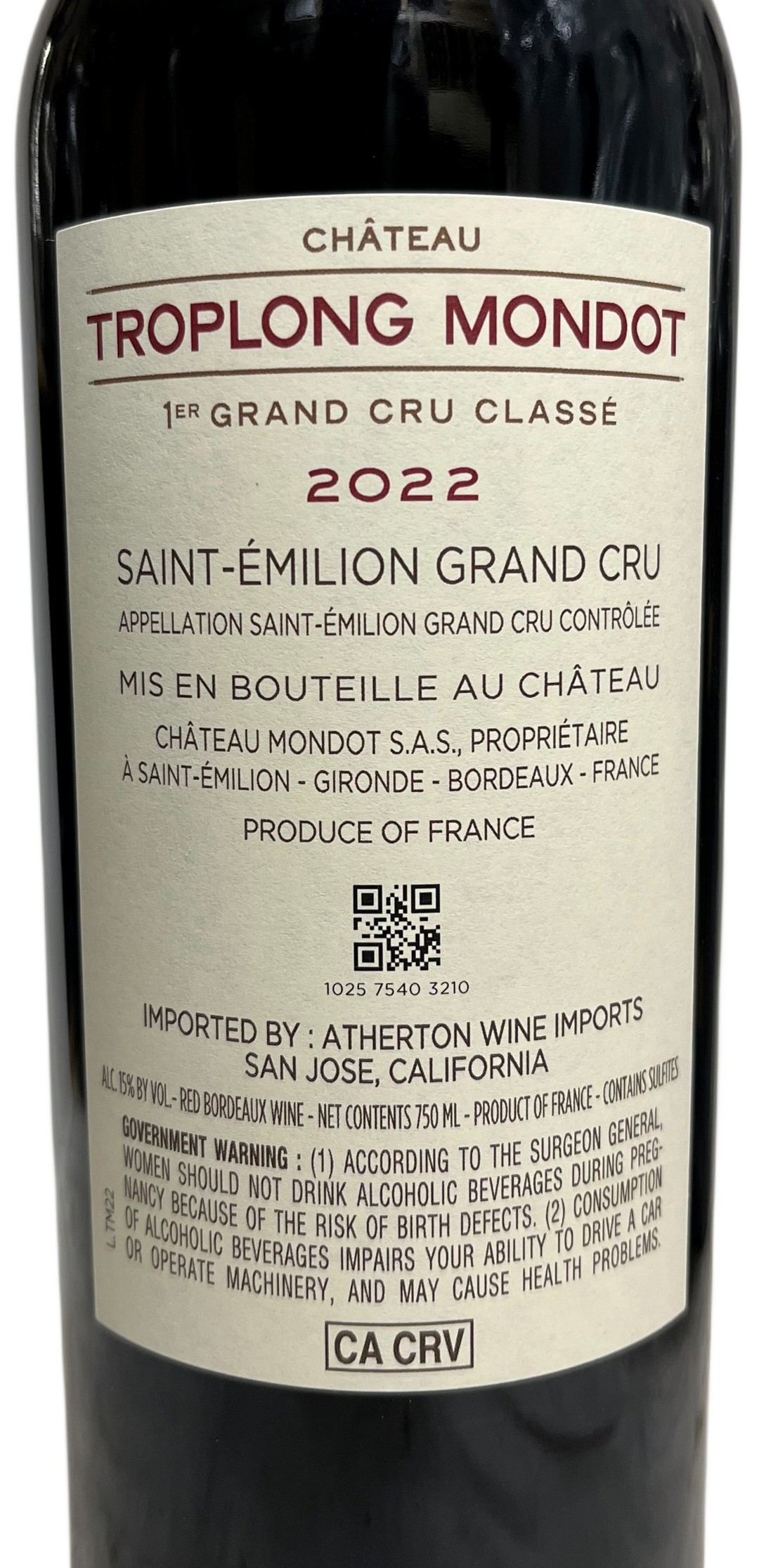 2022 Troplong Mondot St Emilion