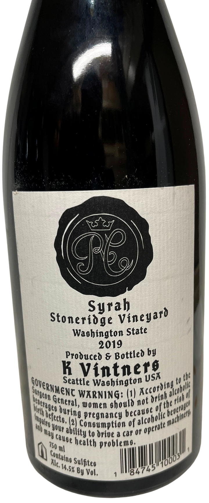 2019 K Vintners Royal City Syrah