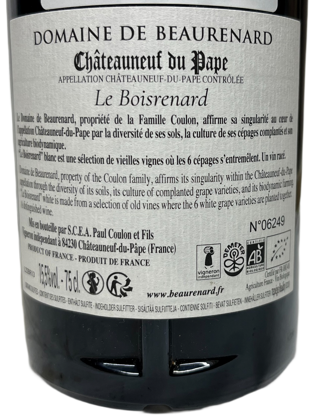 2020 Beaurenard Chateauneuf du Pape Cuvee Boisrenard