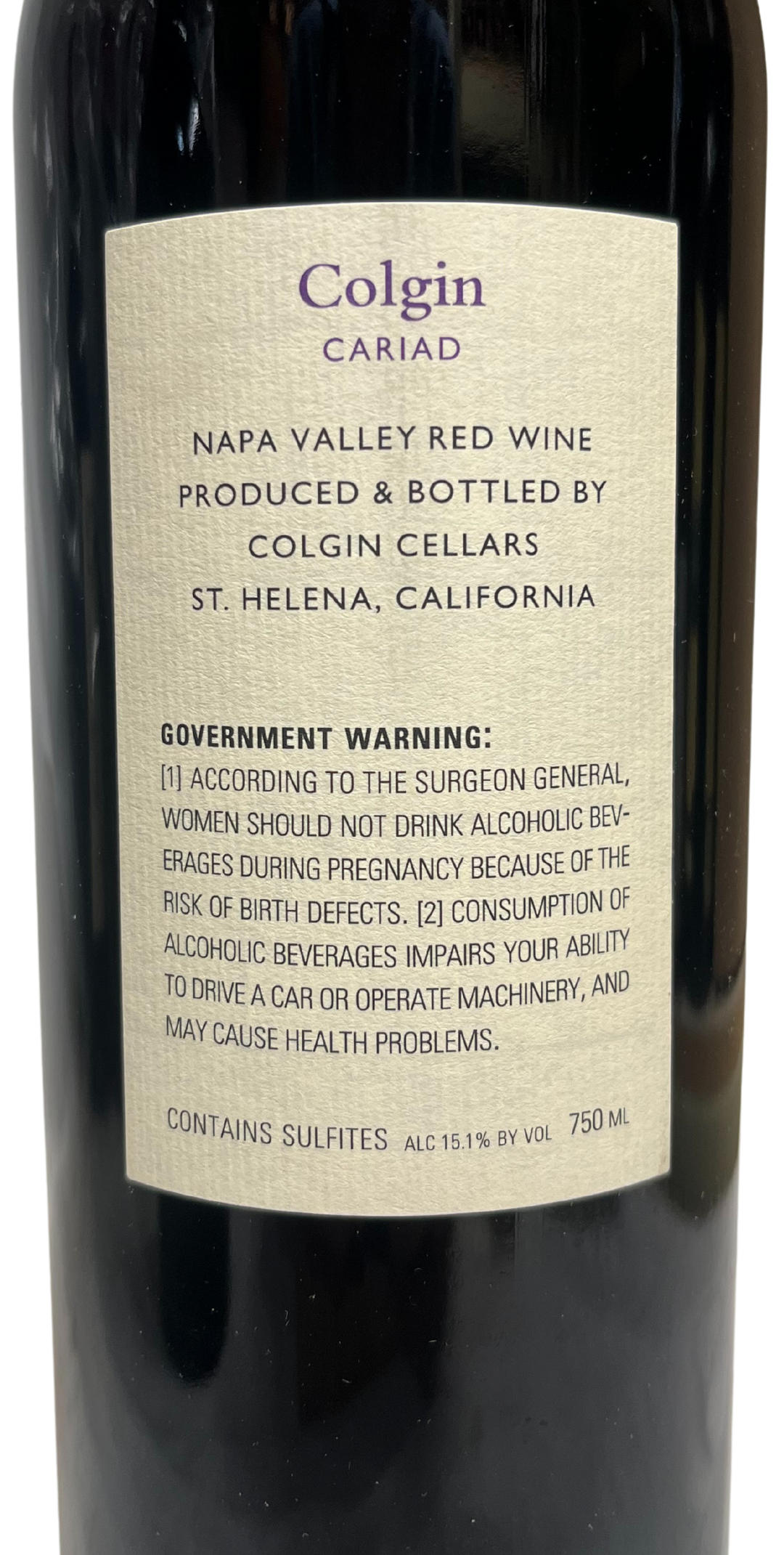 2018 Colgin Napa Valley Cariad Proprietary Red