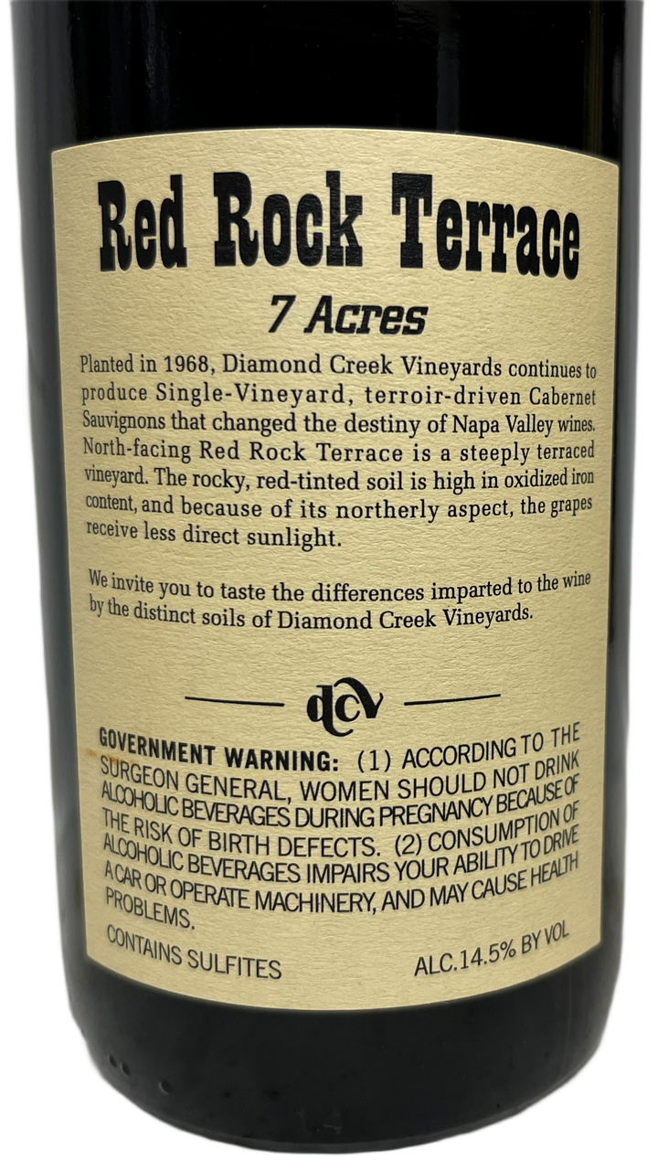 2019 Diamond Creek Napa Valley Red Rock Terrace Cabernet Sauvignon