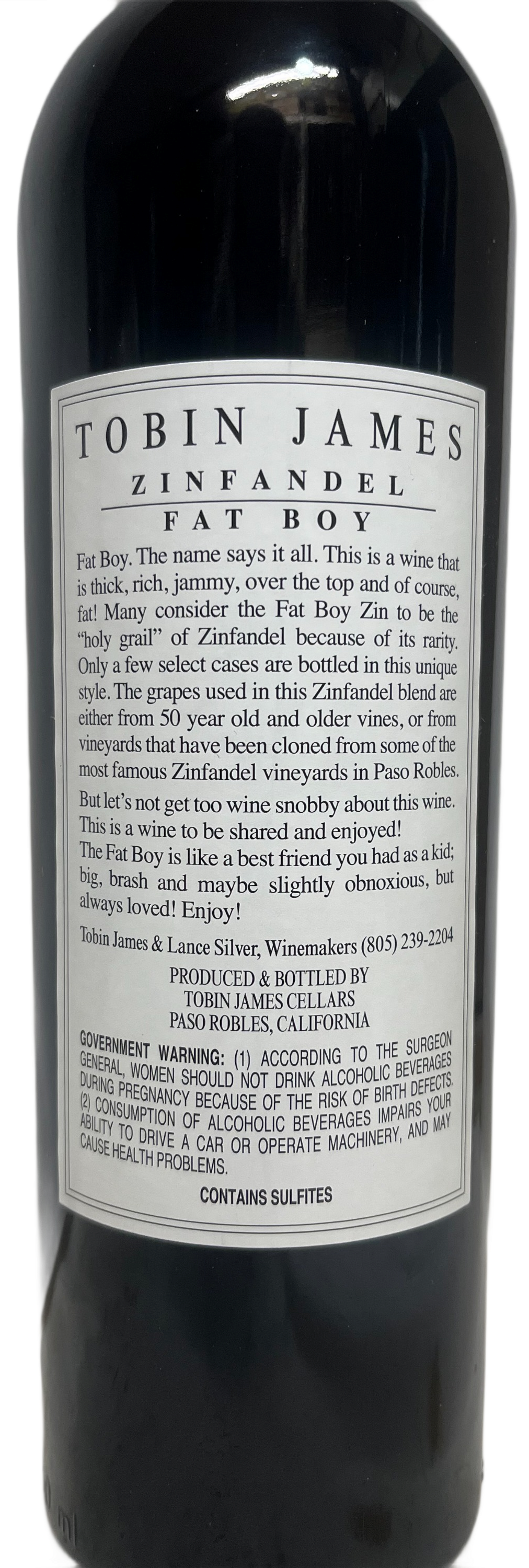 2015 Tobin James Fat Boy Zinfandel