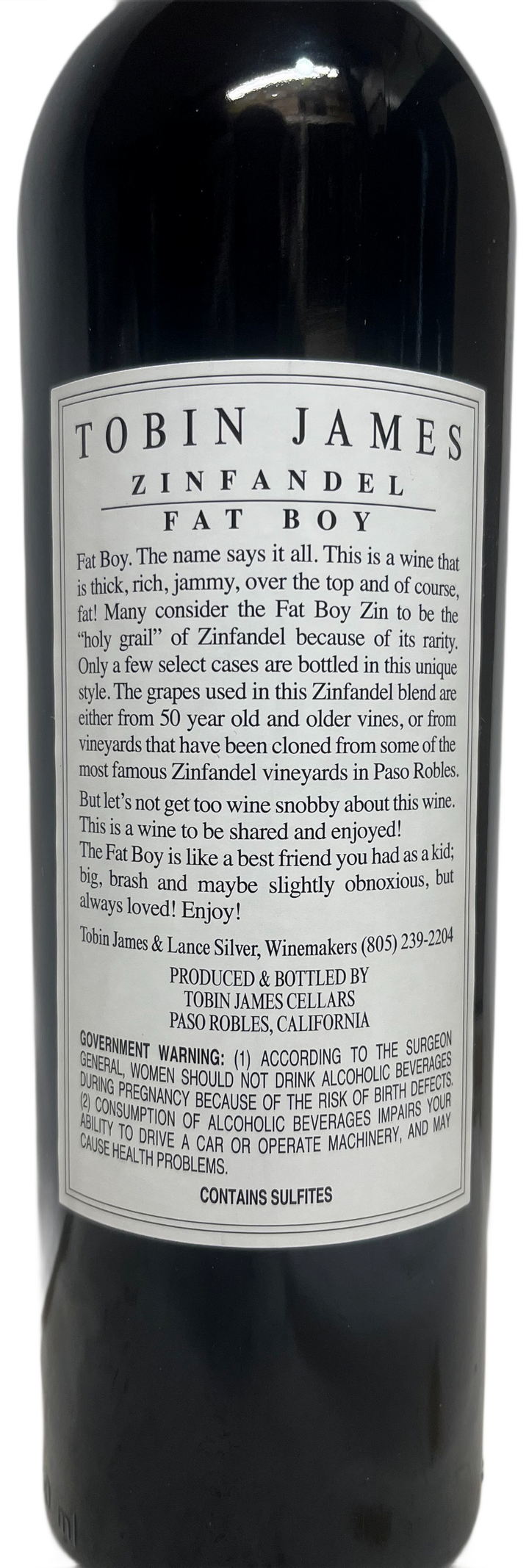 2015 Tobin James Fat Boy Zinfandel