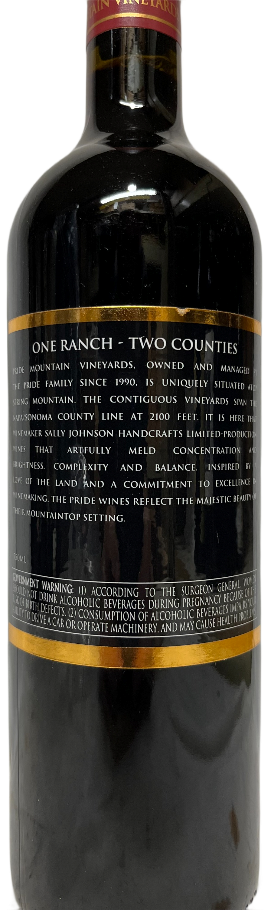 2012 Pride Mountain Vineyards Vintners Select Merlot