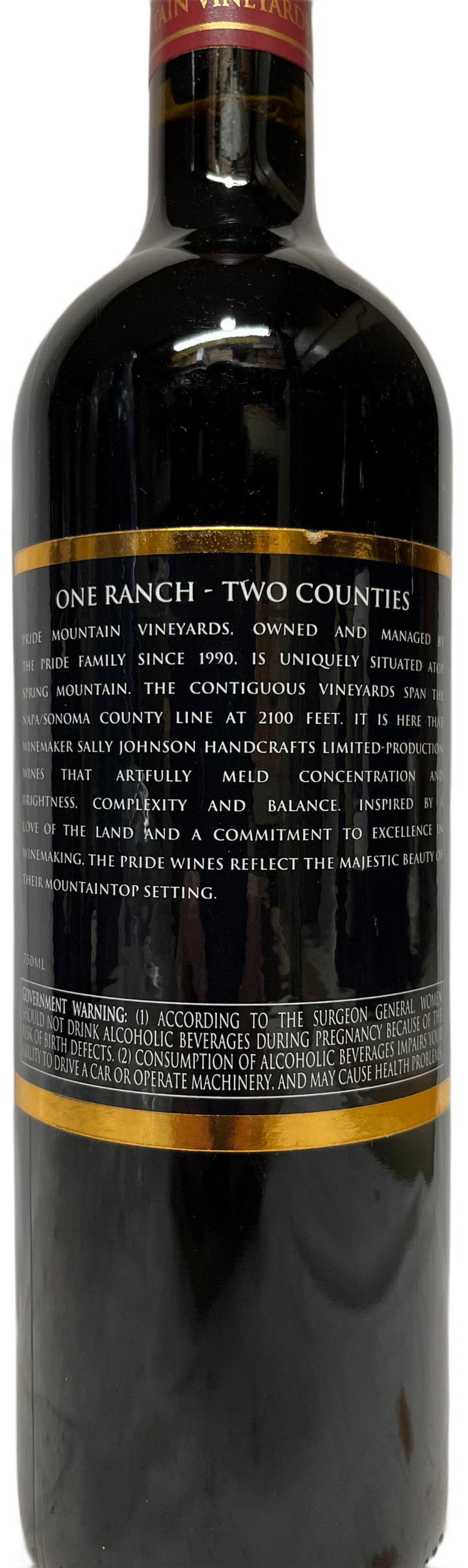 2012 Pride Mountain Vineyards Vintners Select Merlot