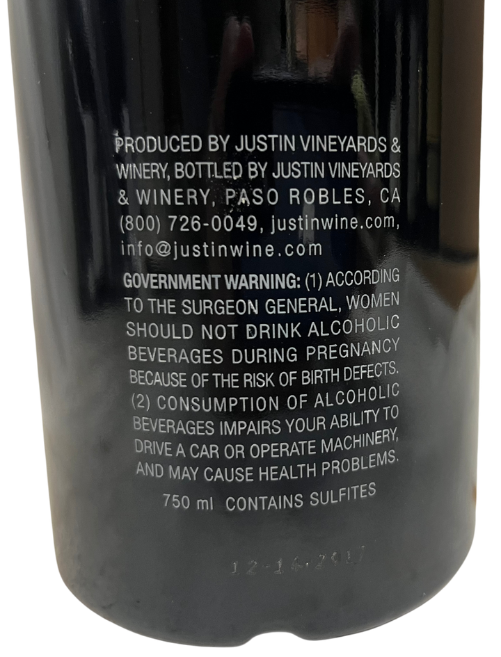 2015 Justin Vineyards Isosceles Reserve Proprietary Red