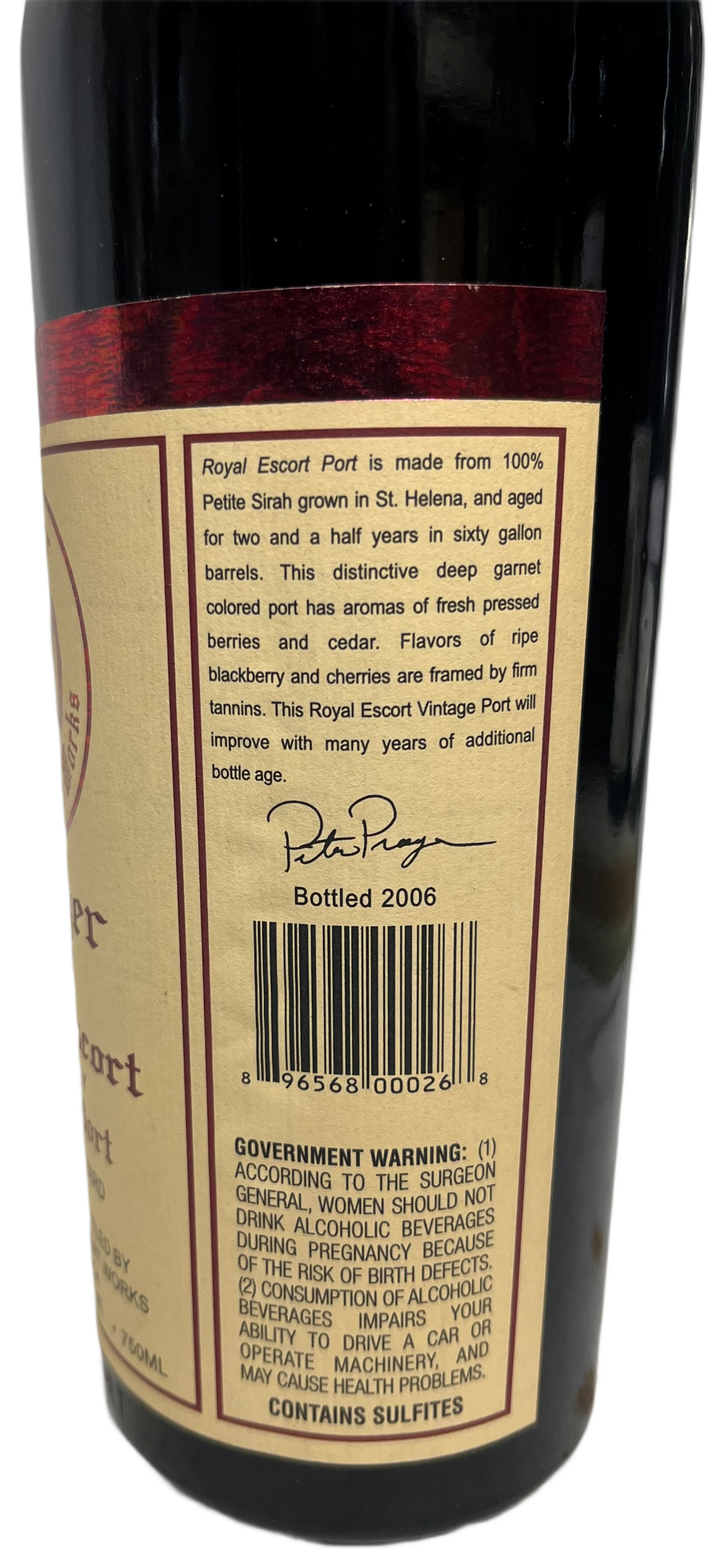 2003 Prager Winery Royal Escort Port