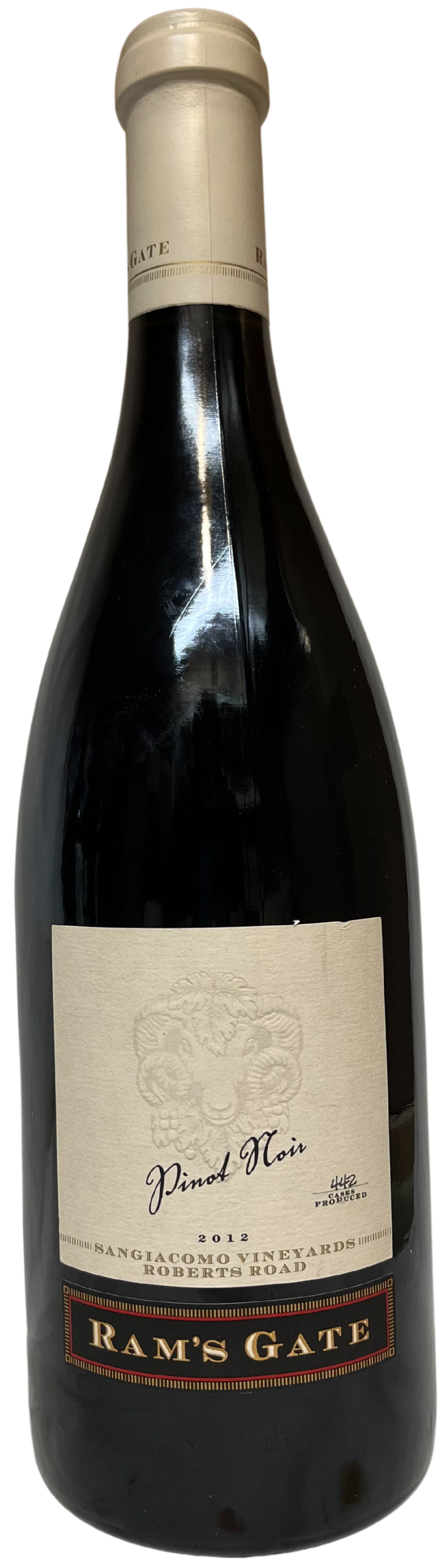 2012 Ram's Gate Winery Sangiacomo Vineyards Roberts Road Pinot Noir