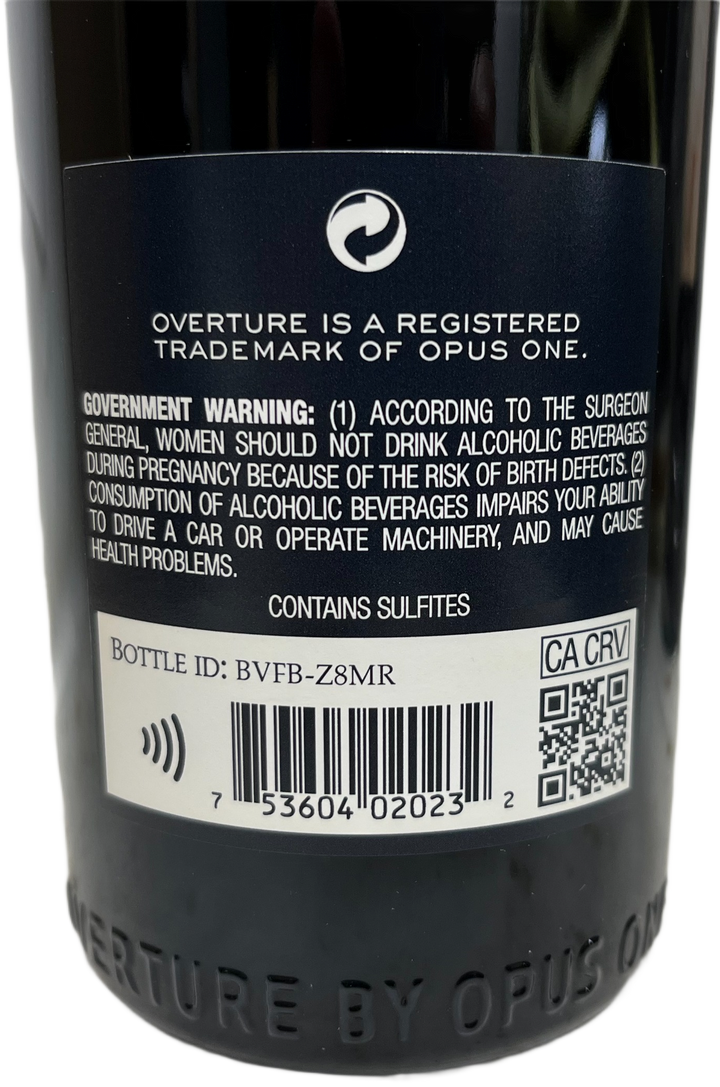 2023 Overture by Opus One Napa Valley Proprietary Red