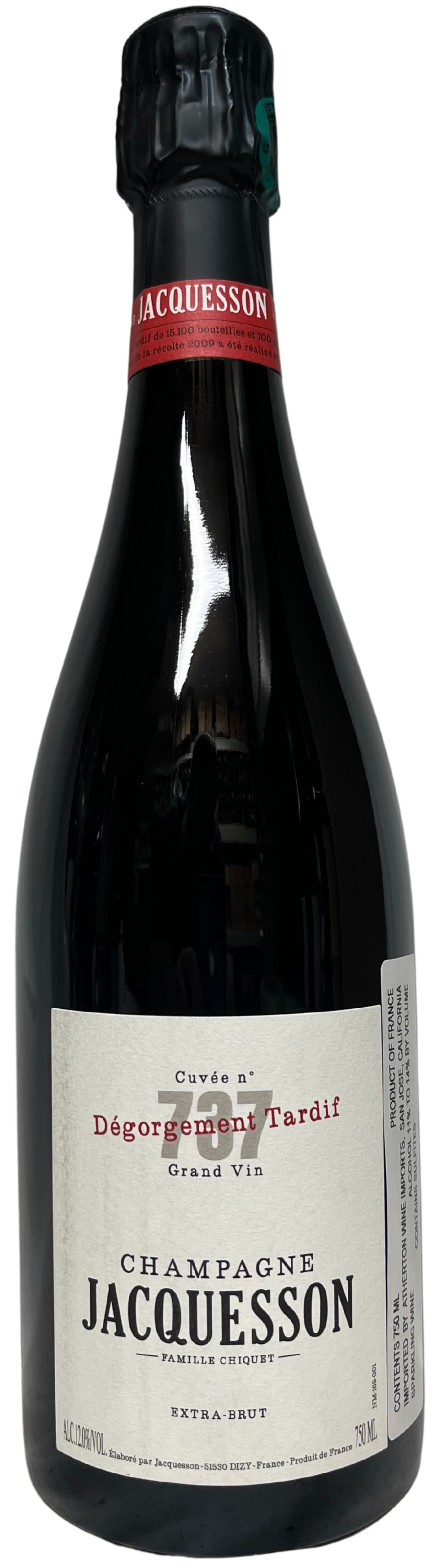 NV Jacquesson Cuvee 737 Degorgement Tardif Extra Brut Champagne
