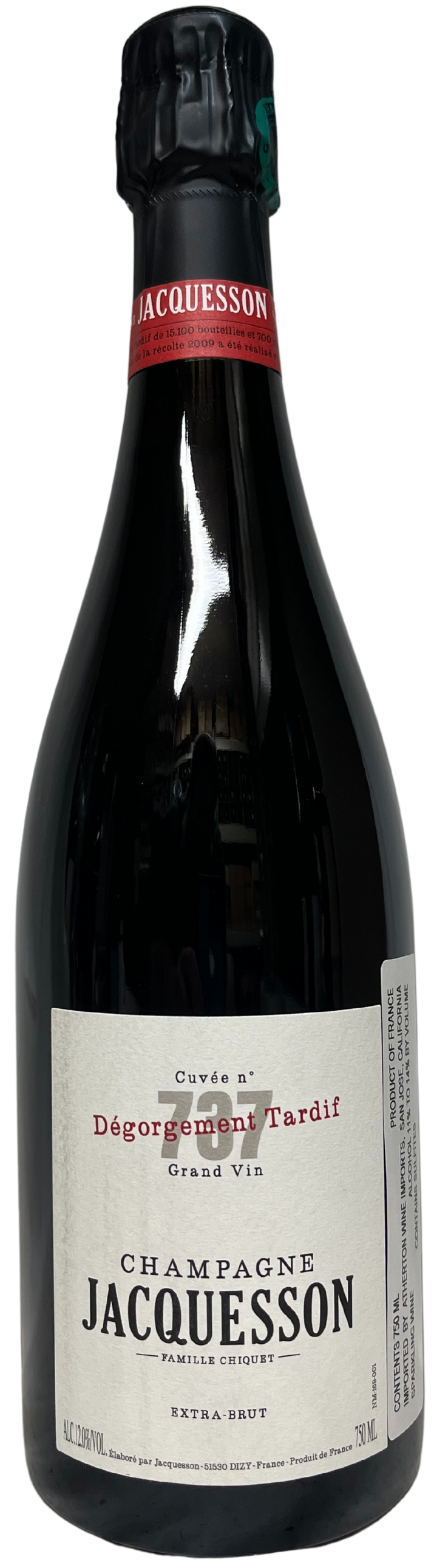NV Jacquesson Cuvee 737 Degorgement Tardif Extra Brut Champagne