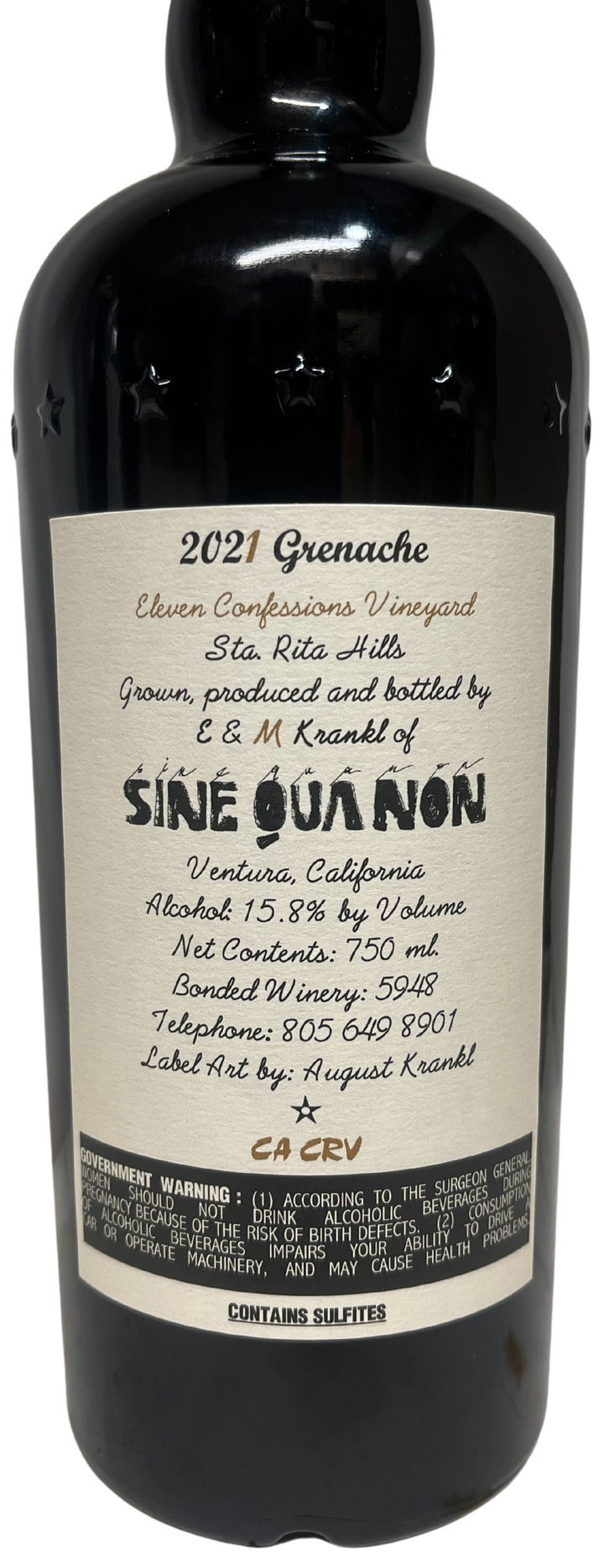 2021 Sine Qua Non Eleven Confessions Grenache