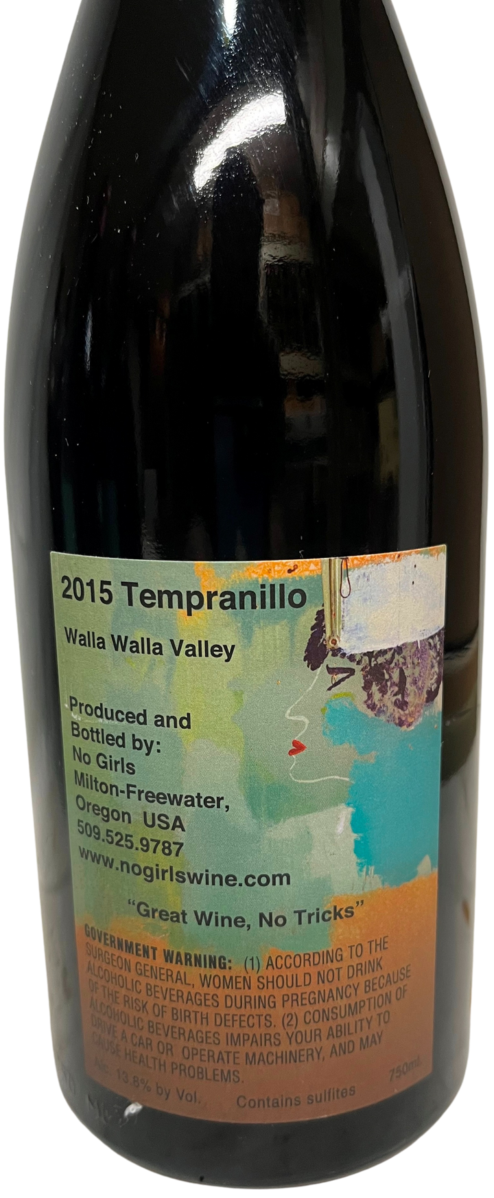 2015 No Girls Wines Tempranillo La Paciencia Vineyard