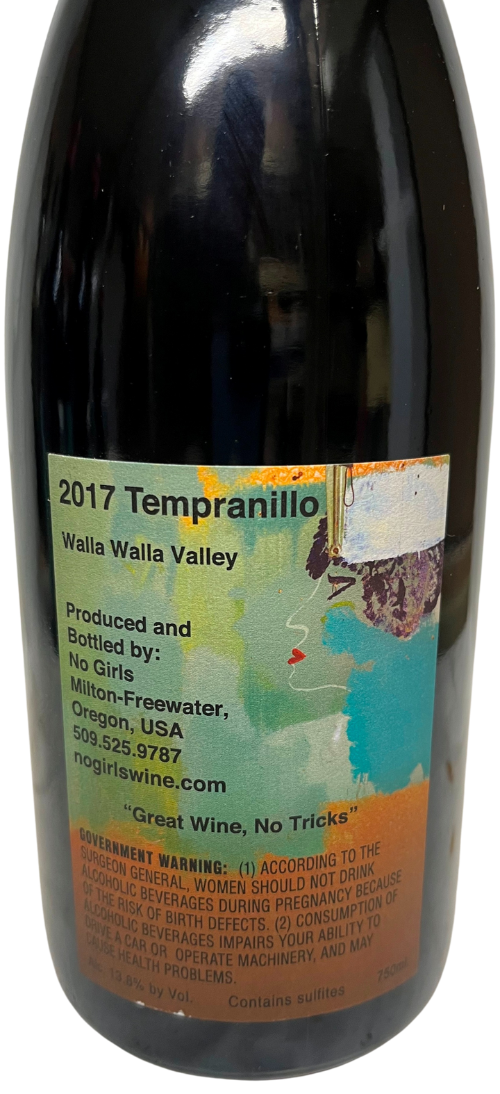 2017 No Girls Wines Tempranillo La Paciencia Vineyard