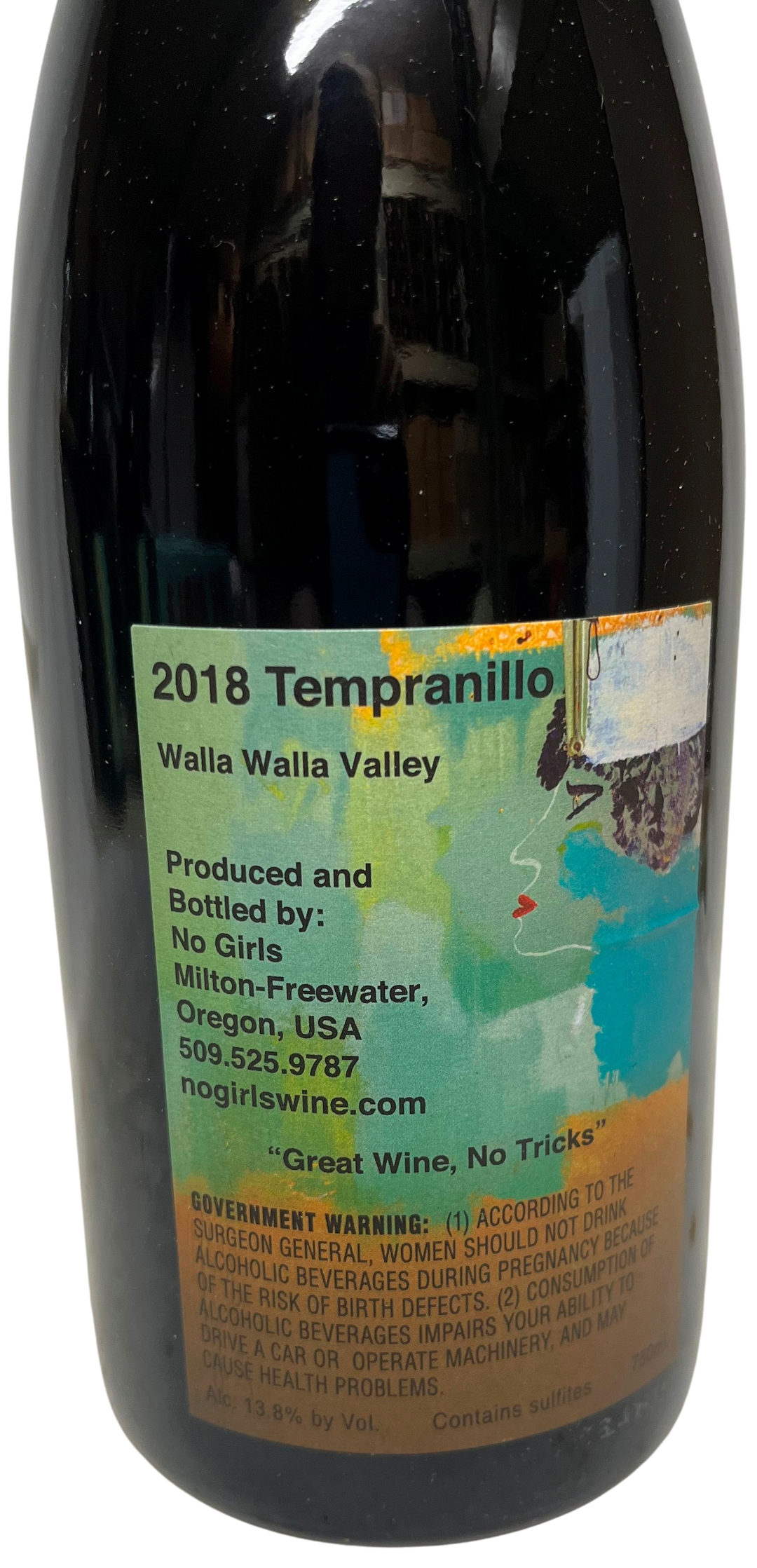 2018 No Girls Wines Tempranillo La Paciencia Vineyard