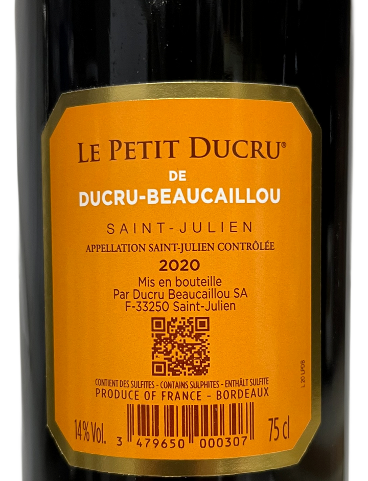 2020 Le Petit Ducru de Ducru Beaucaillou St Julien