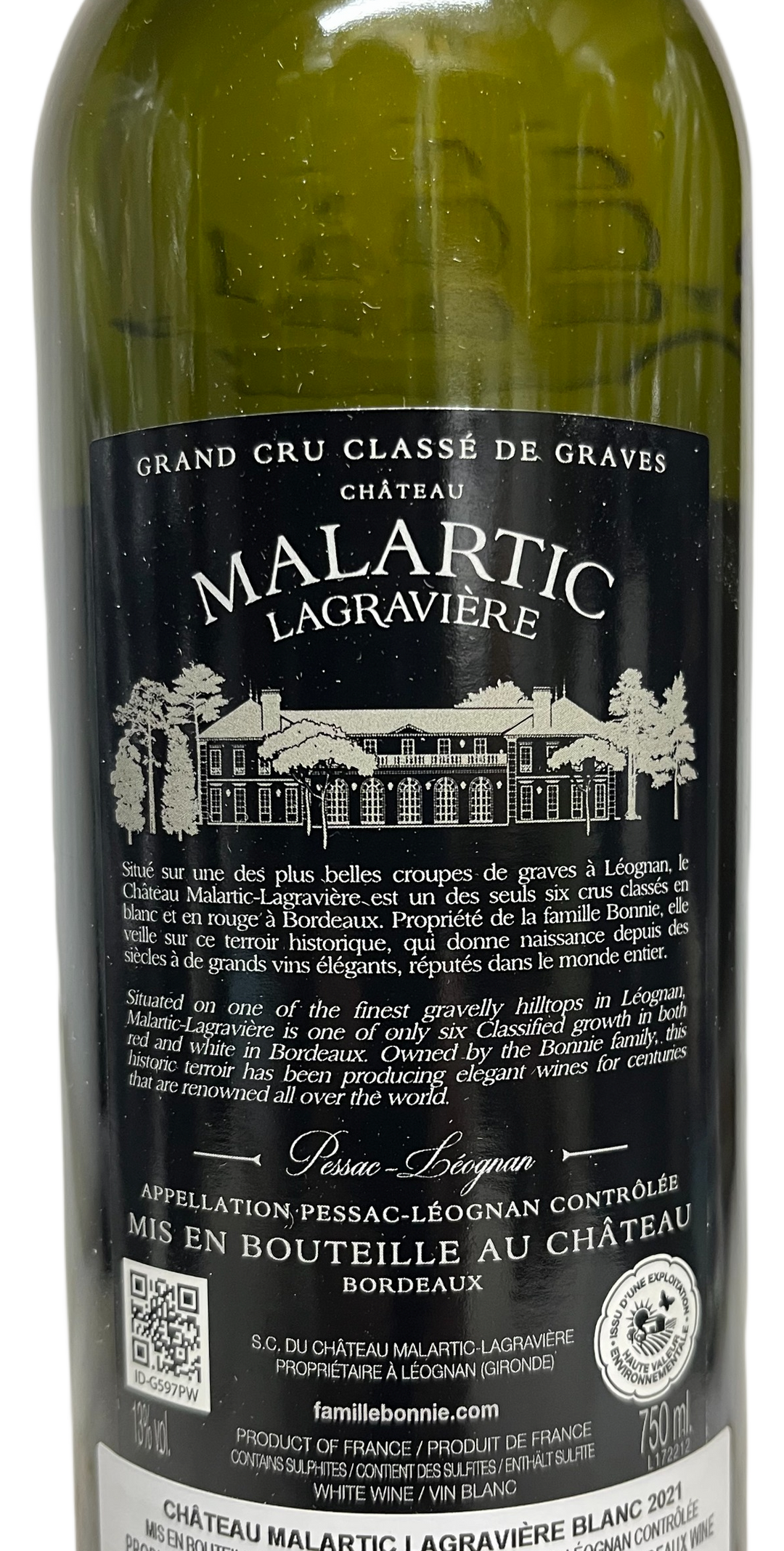 2021 Malartic Lagraviere Pessac Leognan Blanc
