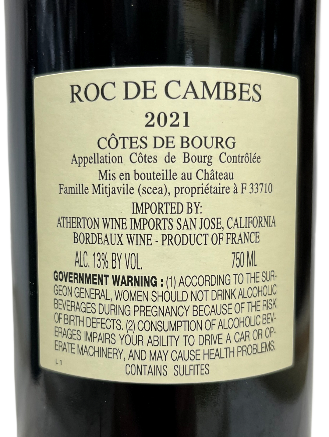 2021 Roc De Cambes Cotes de Bourg