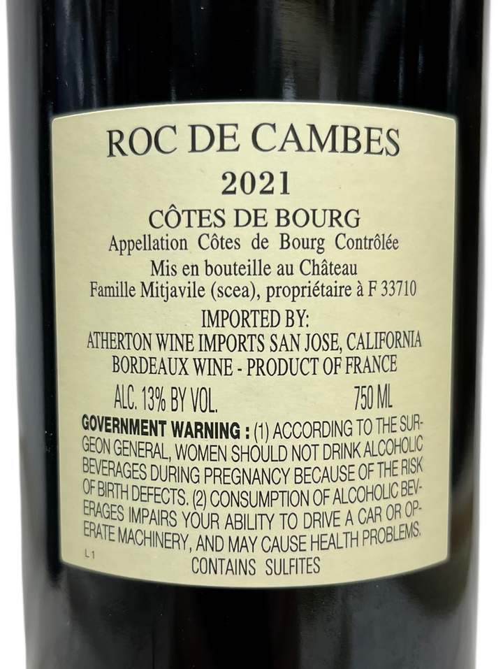 2021 Roc De Cambes Cotes de Bourg