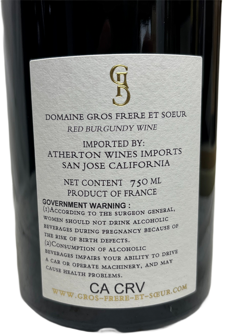 2022 Gros Frere & Soeur Richebourg