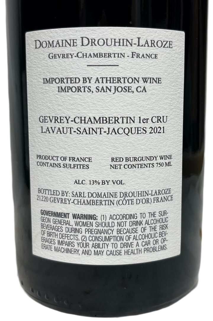 2021 Drouhin Laroze Gevrey Chambertin Lavaux St Jacques