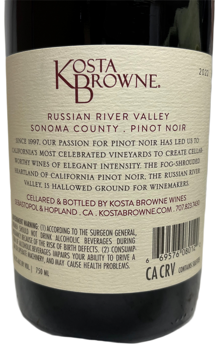 2022 Kosta Browne Russian River Pinot Noir