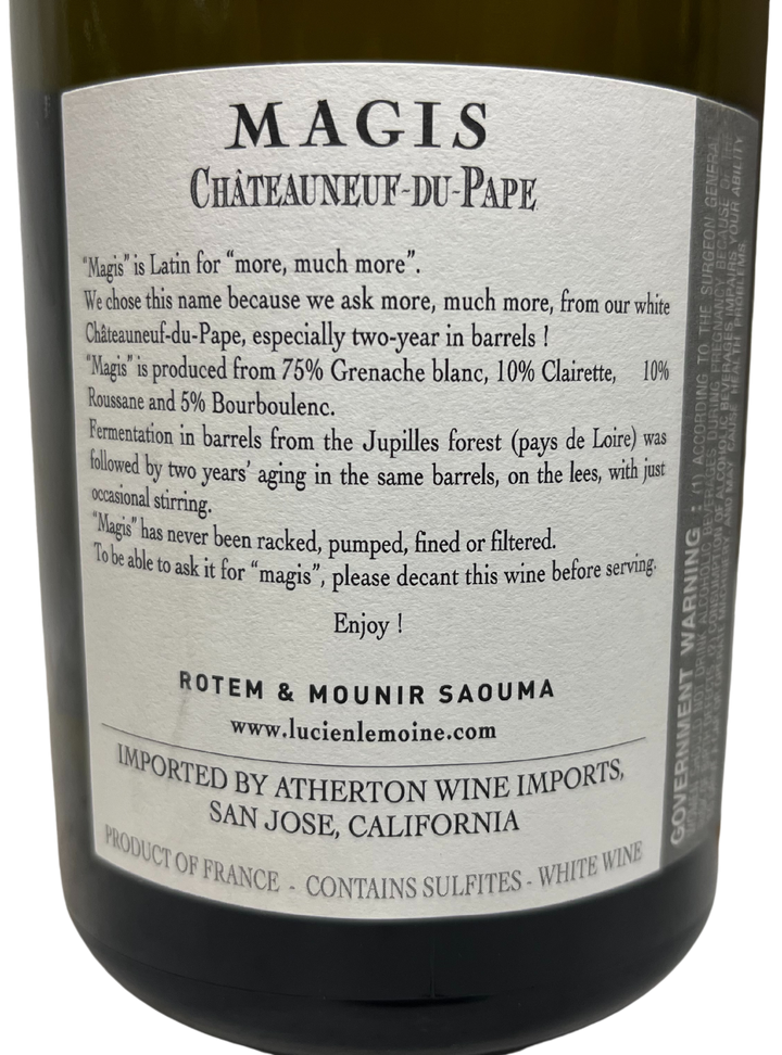 2021 Rotem & Mounir Saouma Chateauneuf du Pape Magis Blanc