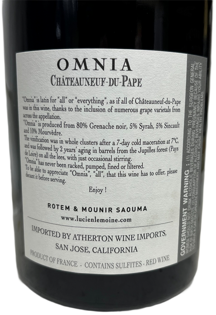 2021 Rotem & Mounir Saouma Chateauneuf du Pape Omnia Rouge