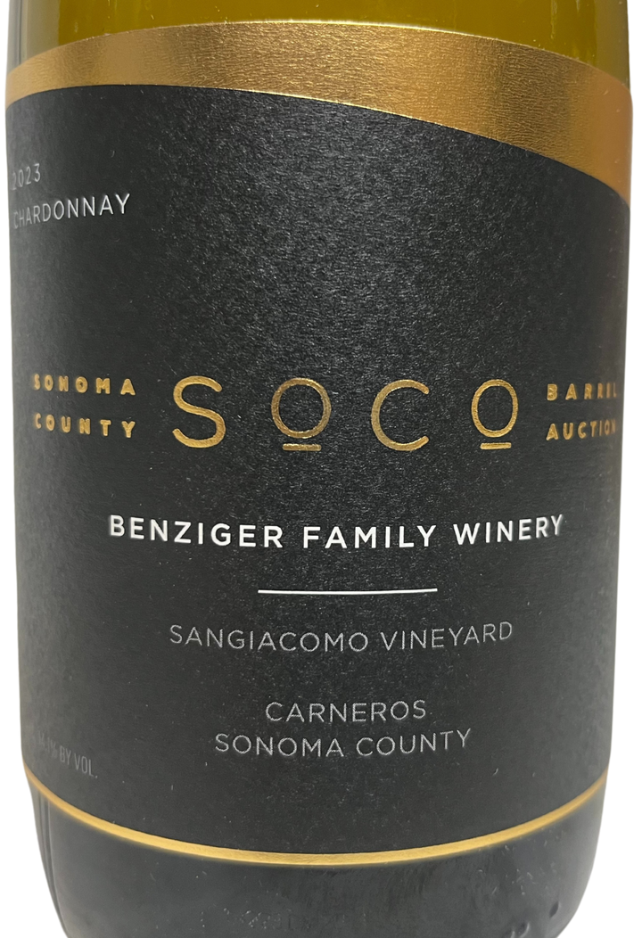 2023 Benziger Family Winery Sangiacomo Vineyard Chardonnay - SoCo Barrel Auction