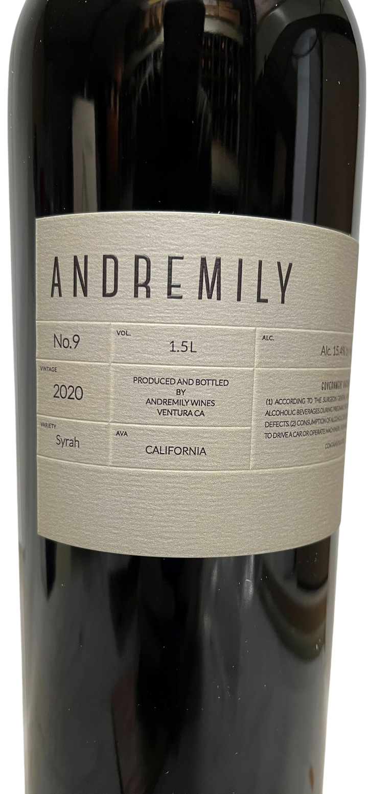 2020 Andremily No 9 Syrah