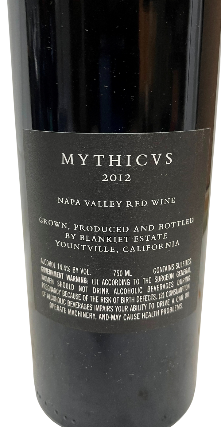 2012 Blankiet Paradise Hills Vineyard Mythicus Cabernet Sauvignon