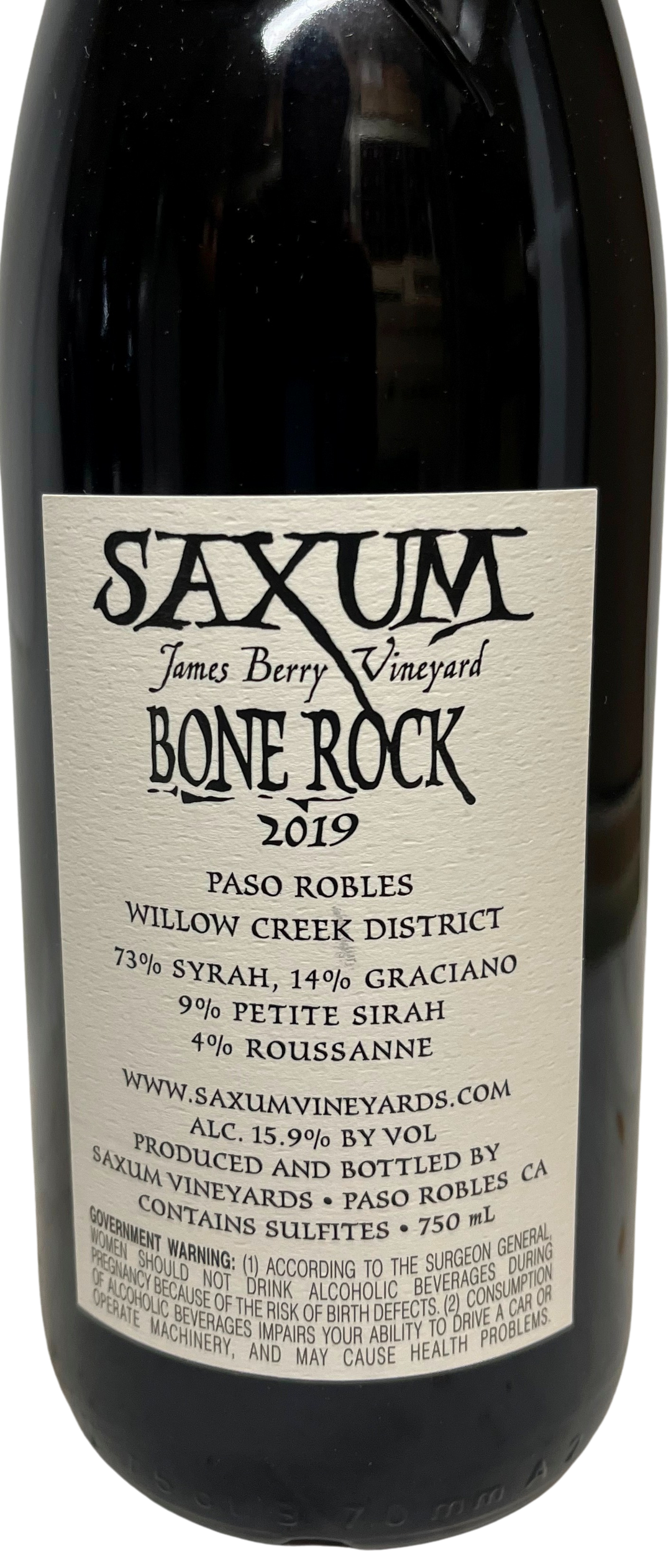 2019 Saxum James Berry Vineyard Bone Rock Syrah