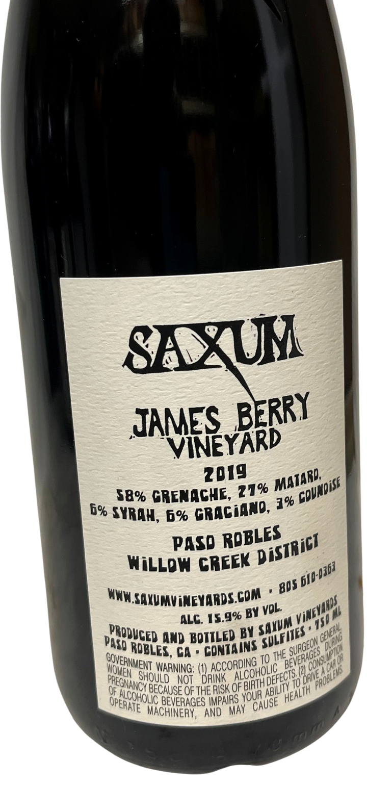 2019 Saxum James Berry Vineyard Proprietary Red